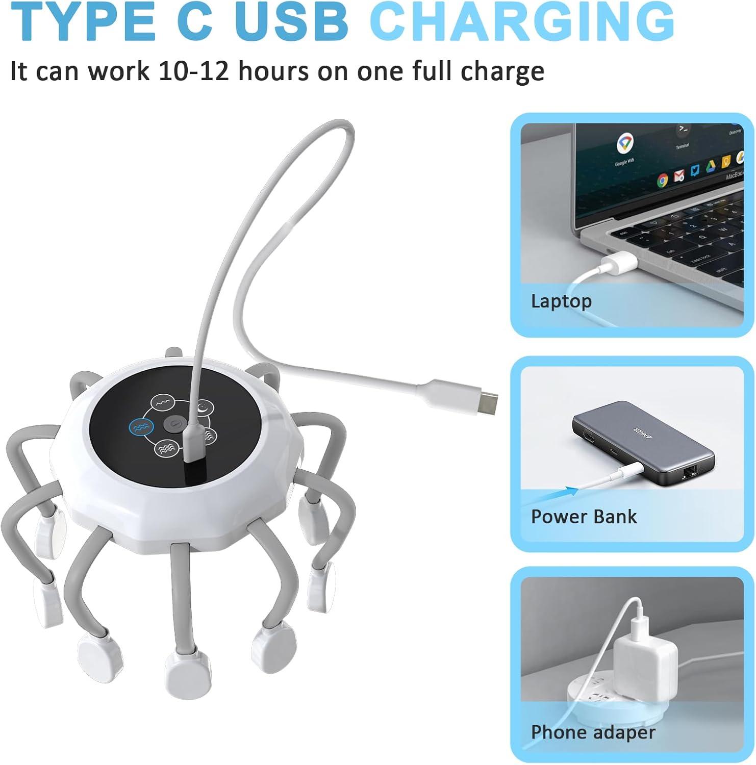Buy Electric Head Massage Spider with Bluetooth & Red Light | 5 Vibration  Modes for Headache Relief & Deep Sleep | Buy Now with Express International  Delivery