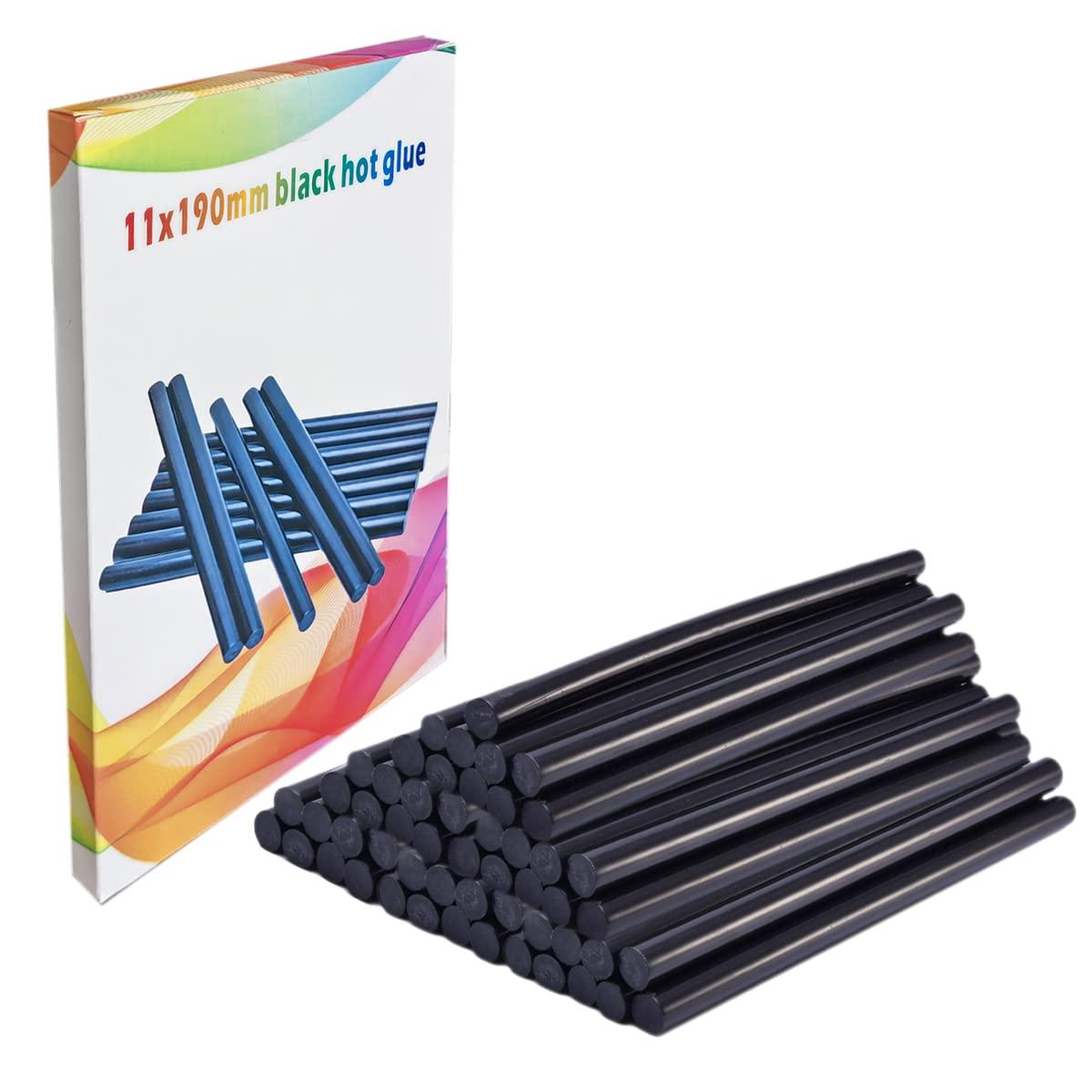 Mangocore 12pcs/lot 11mmx190mm DIY Hot Melt Glue Sticks Black Color for Hot  Melt Gun Car Audio Craft General Purpose 1 (12PCS)