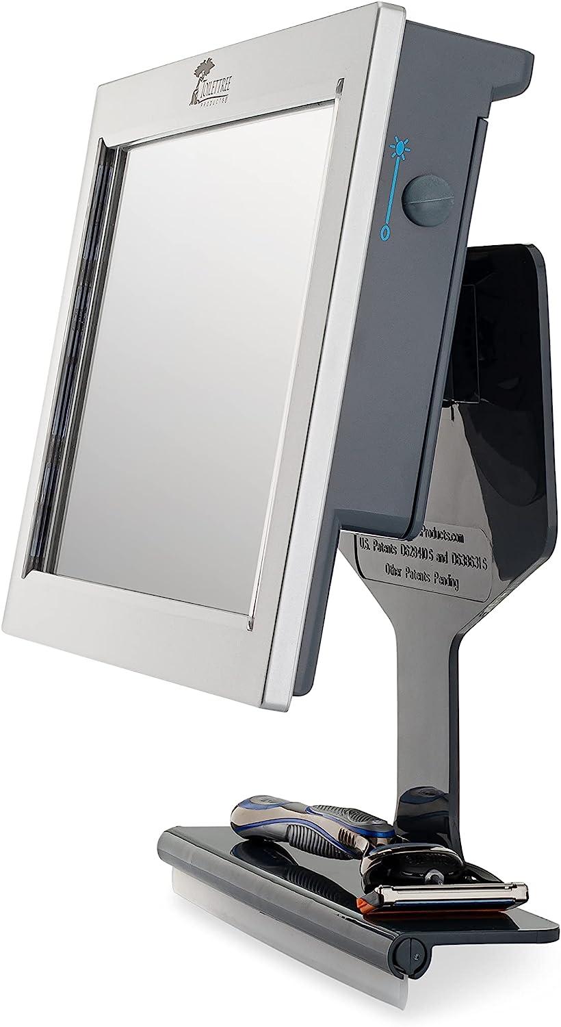 ToiletTree Products Original LED Fogless Shower Mirror with Squeegee