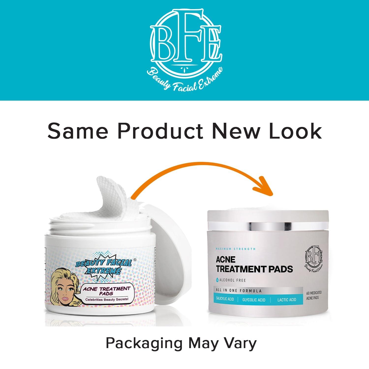 Acne Treatment Pads Contains Salicylic Glycolic & Lactic Acid for Face