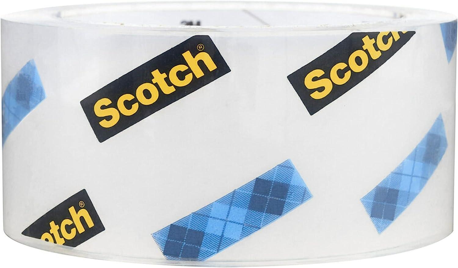 Scotch Heavy Duty Packaging Tape, 1.88 x 65.6 yd, Designed for Packing,  Shipping and Mailing, Strong Seal on All Box Types, 3 Core, Clear, 1 Roll  (3850-60)