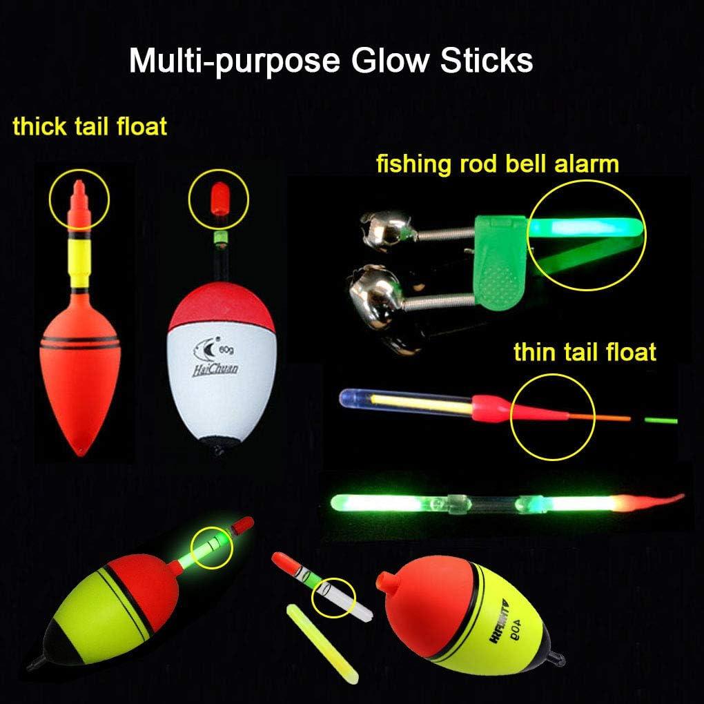 QualyQualy Fishing Glow Sticks for Bobbers, Fishing Bobber Light