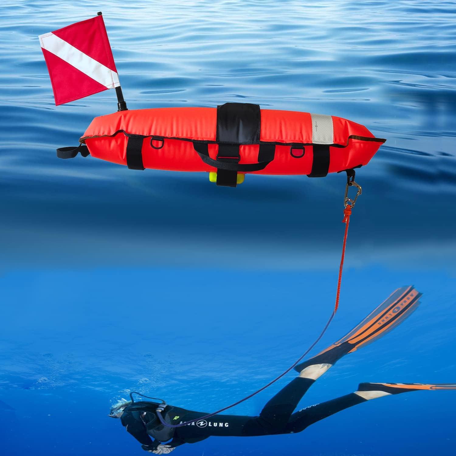 JZLiner Spearfishing Float Dive Surface Marker Buoy Scuba Flag