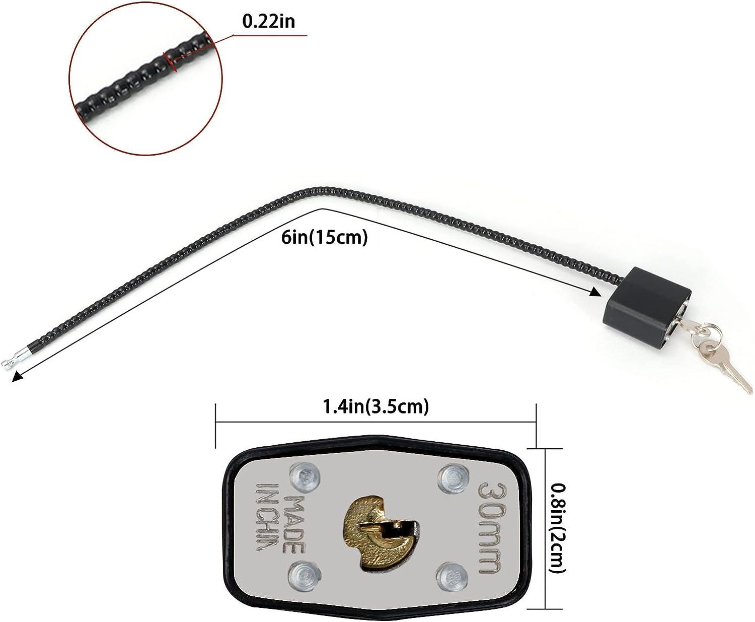  INNOVATEX 15-inch Gun Lock Cable Wire Locks with Keys