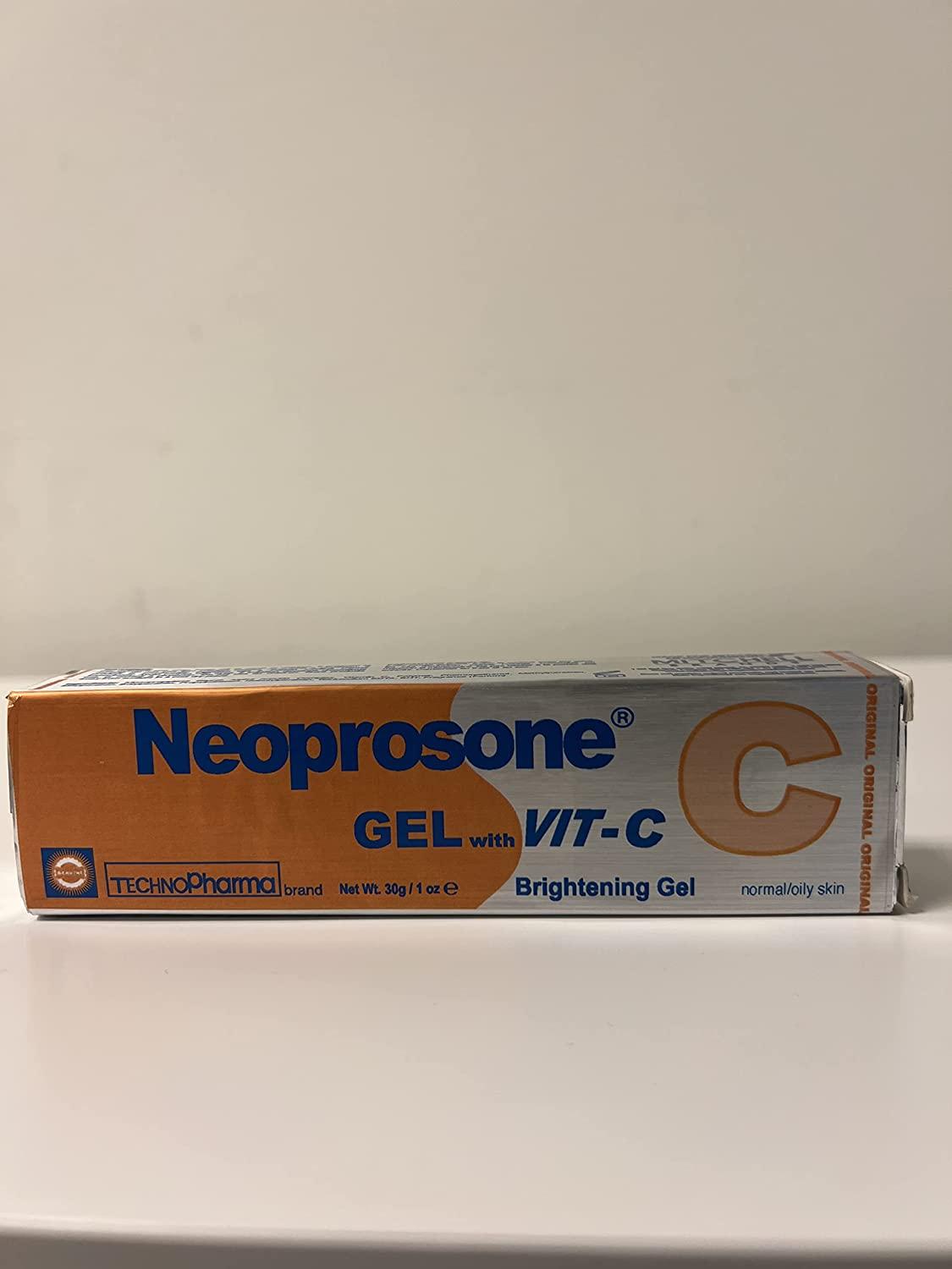 Neoprosone Vitamin C Gel 1 Fl oz Fade Dark Spots on Neck, Face, Body