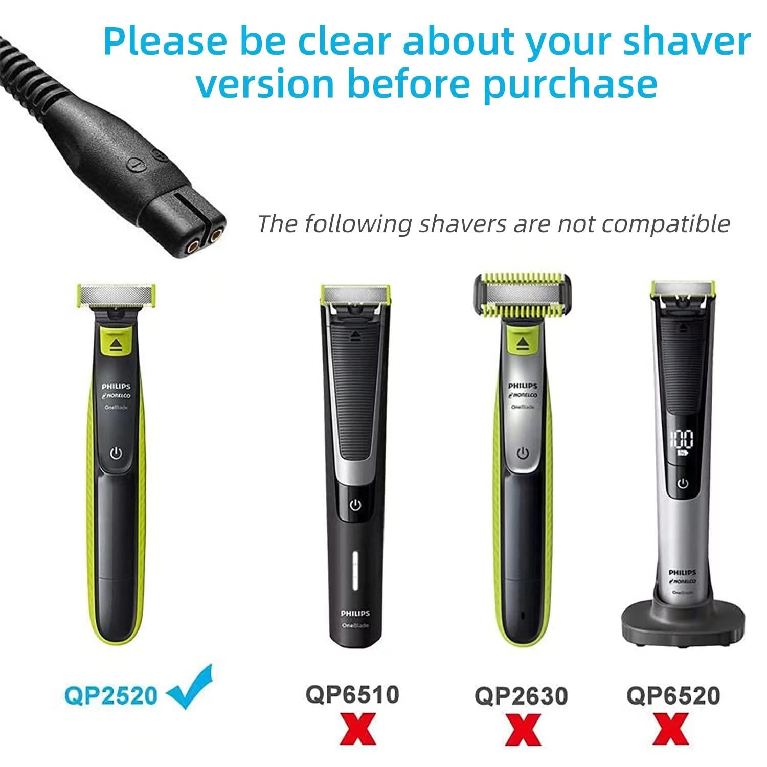 Charger for Philips Norelco One Blade (Only Fit OneBlade QP2520 Series