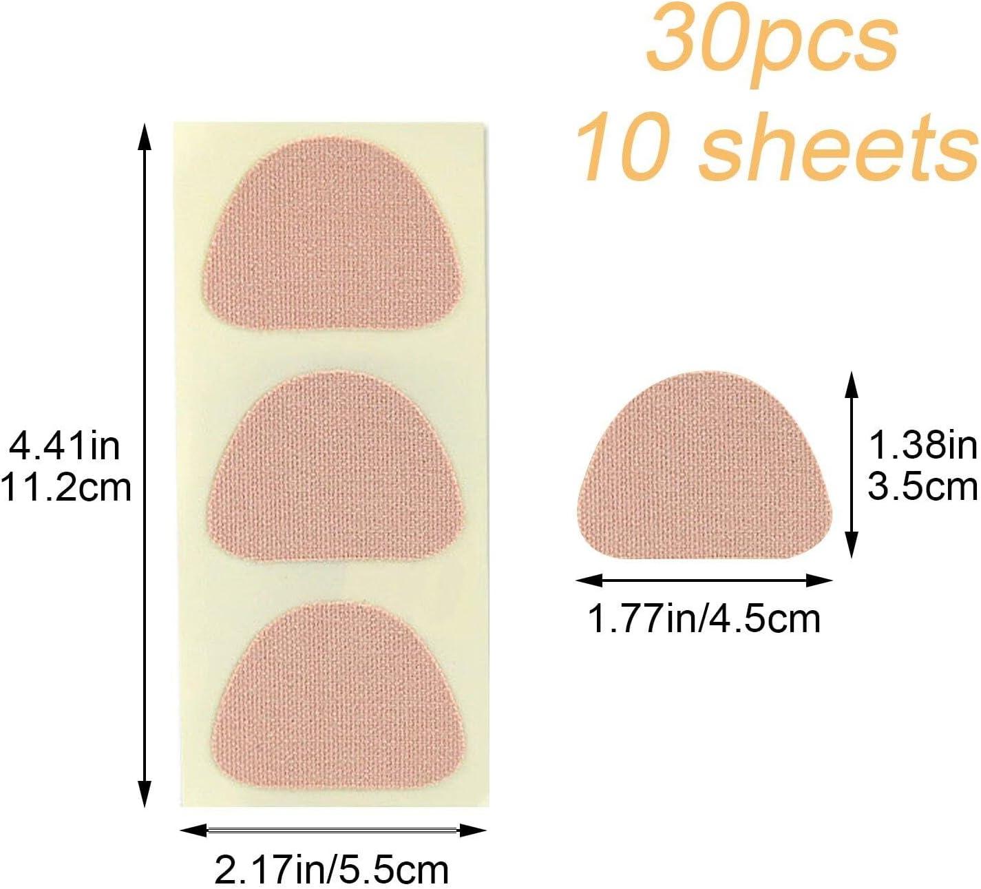 AMOYER 10 Sheets Moleskin Adhesive Pads Mole Skin Tape Stickers for