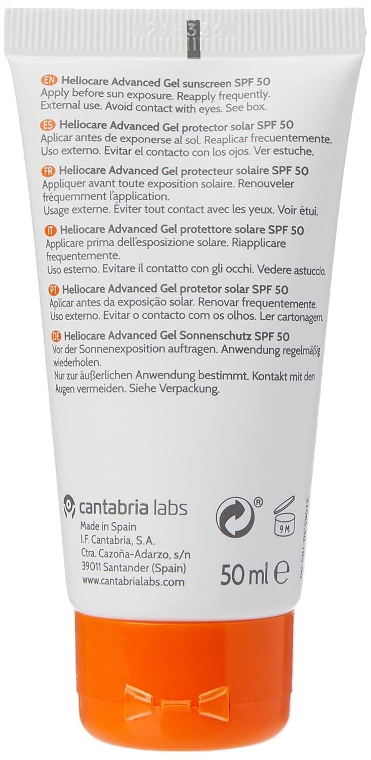 Heliocare SPF 50 Gel 50ml - Sun Protection for Skin | [Brand Name ...