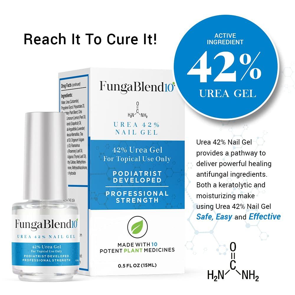 FungaBlend 10 Urea 42 Nail Gel for Fast Fungus Cure Antifungal
