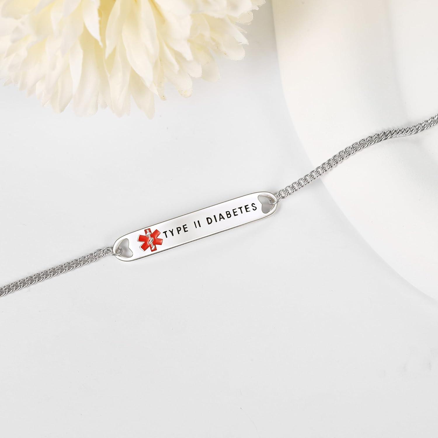 Diabetic Alert Diabetes Necklace Free Diabetic Id Tags Diabetes