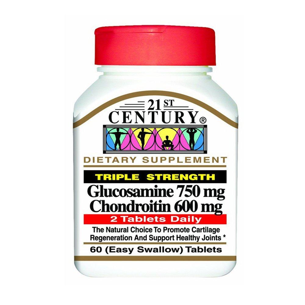 21st Century Glucosamine & Chondroitin Triple Strength 60 Tablets