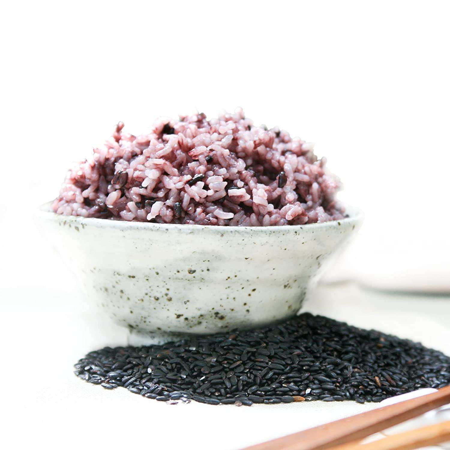 ROM AMERICA Black Rice Forbidden Rice for Asian Cooking Korean Purple