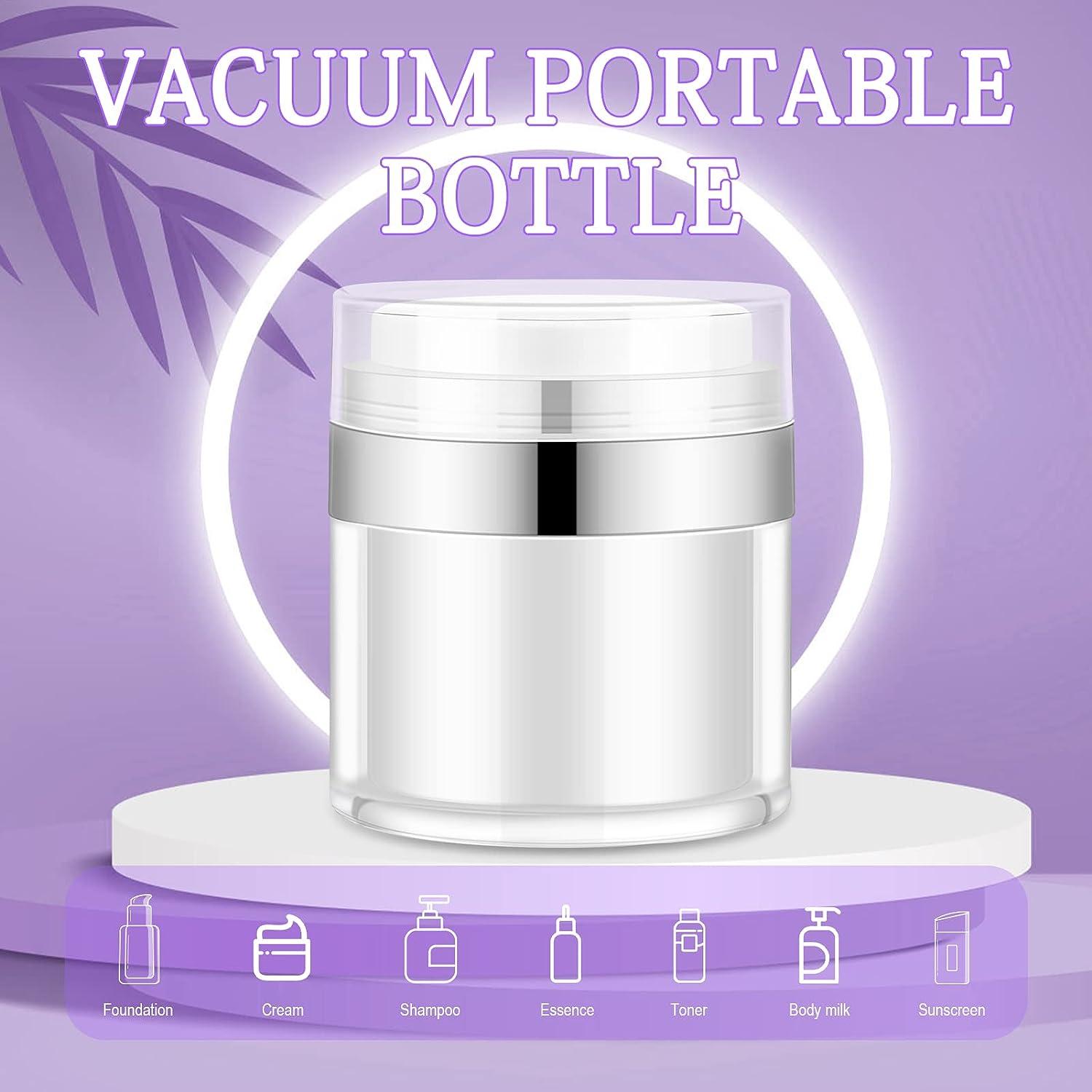 Moisturizer Pump Dispenser Set Cream Jar Vacuum Bottle with Airless