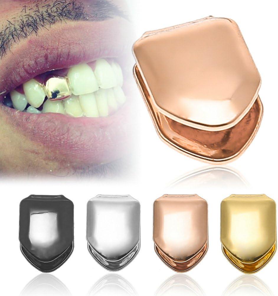 Healifty Hiphop Tooth Cap Solid 14k Gold Plated Small Single Tooth