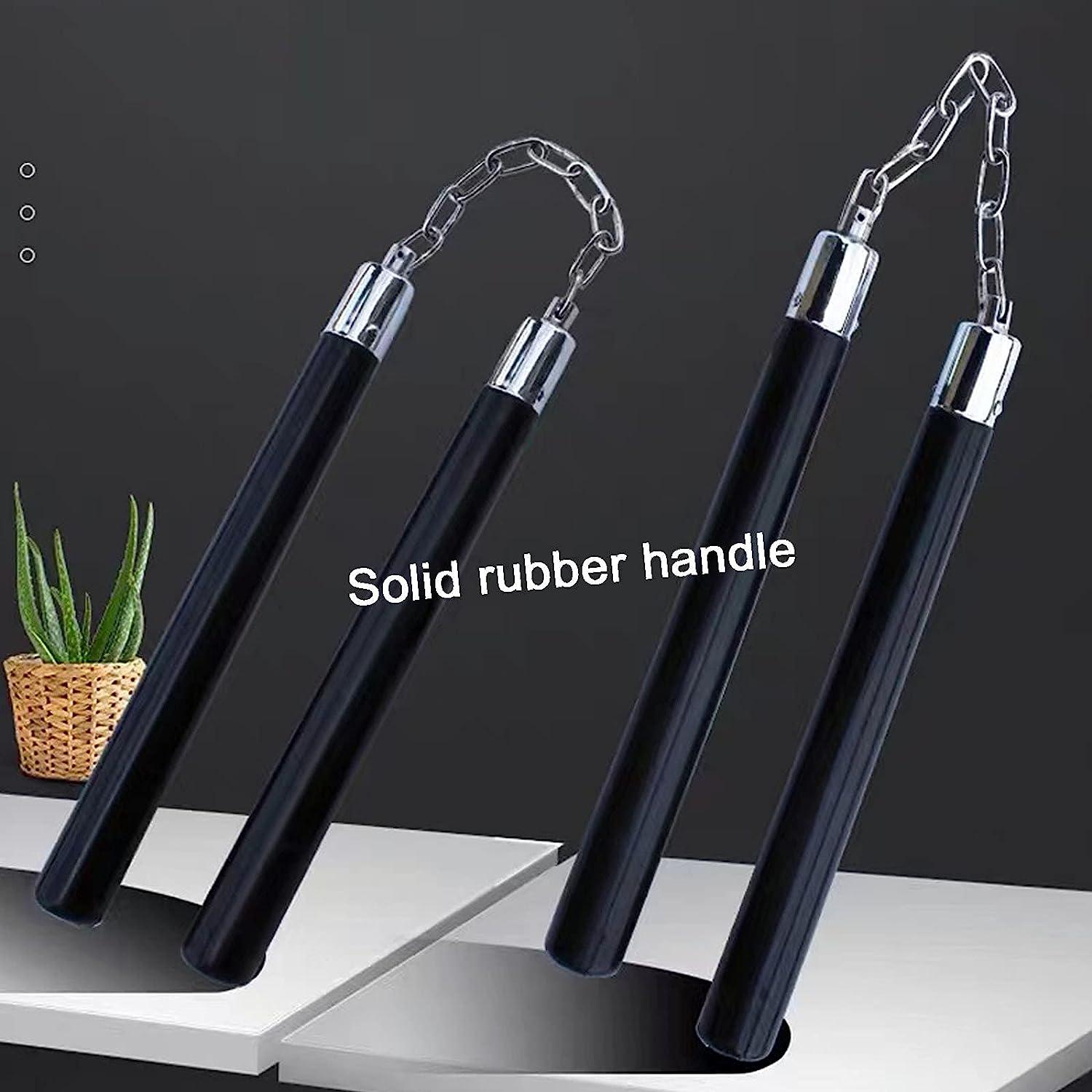 Nunchucks Safe Solid Rubber Training Nunchucks Nunchakus with Steel
