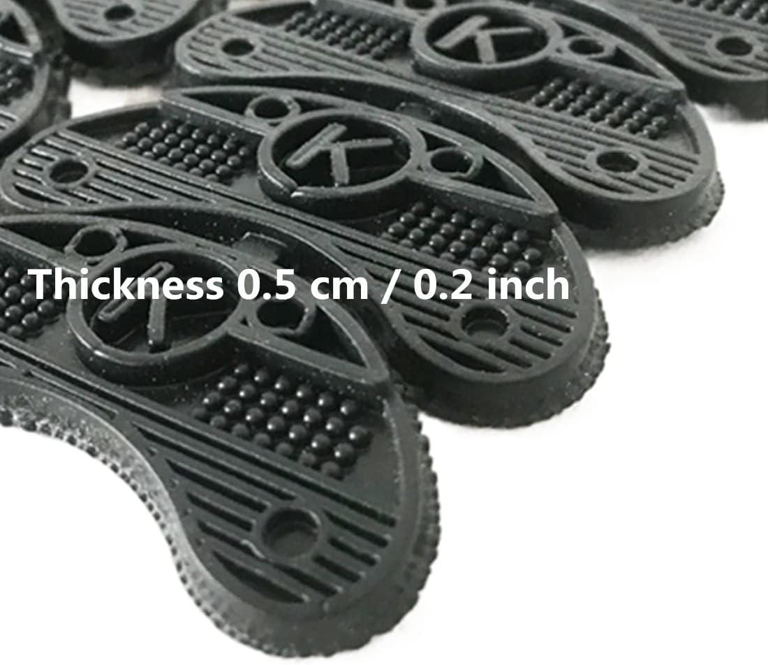 40 pcs Heel Plates Shoe Heel Taps Rubber Tips Sole Heel Repair Pad