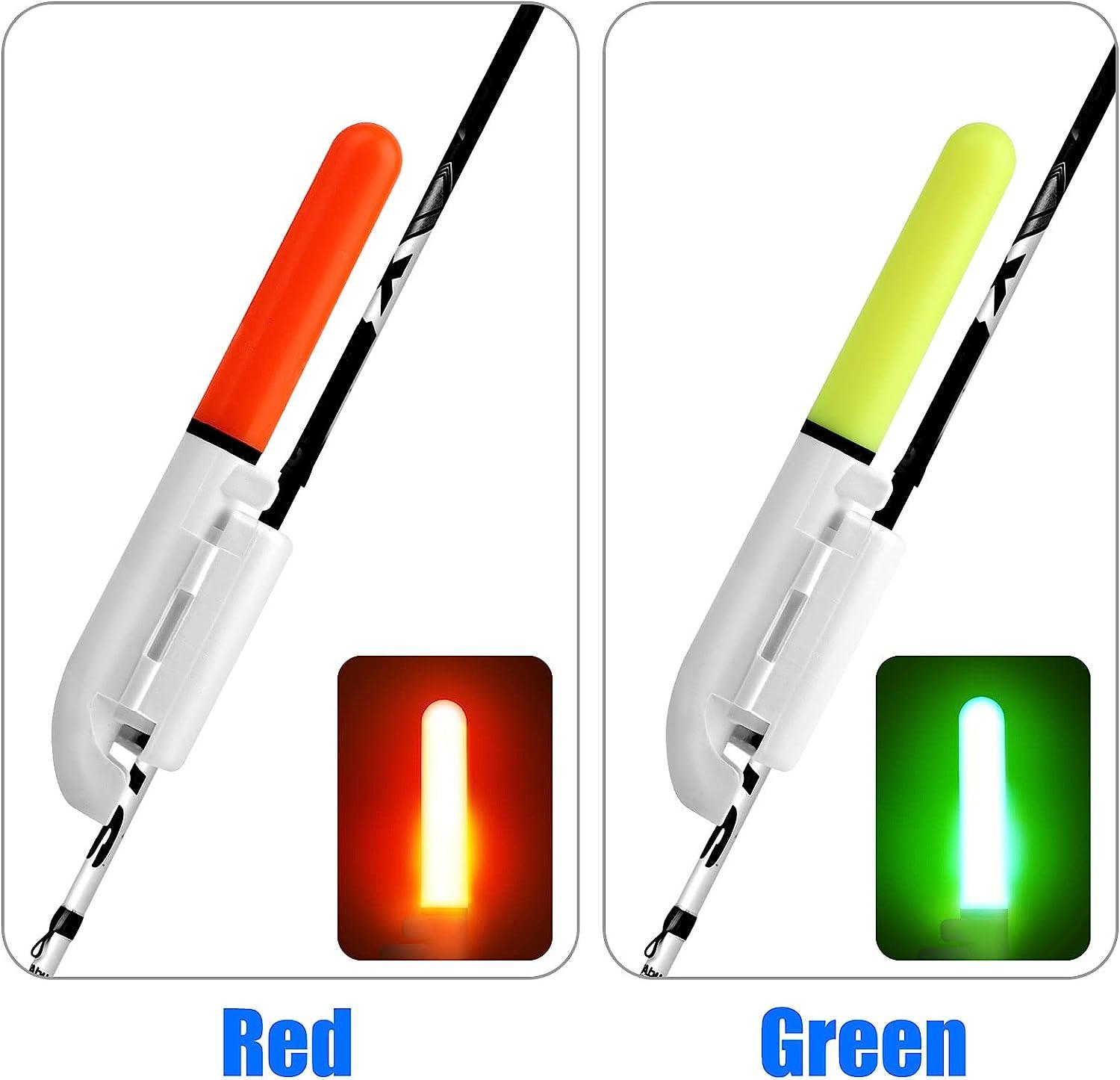 TSV 8 PCS Fishing Glow Sticks, LED Glow Sticks for Fishing, LED