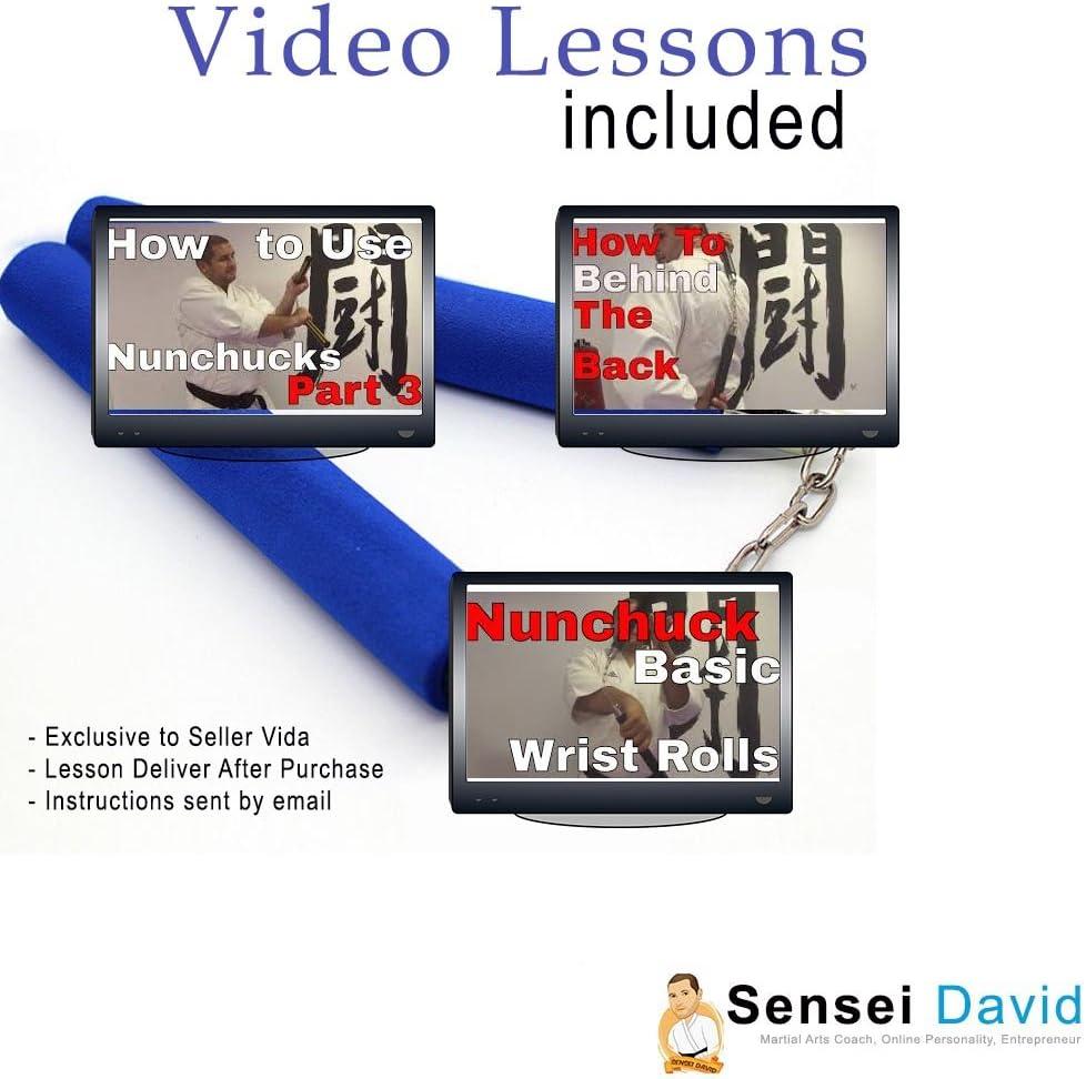 Sensei David Foam Nunchucks with Video Lessons Master the Art of Nunchaku
