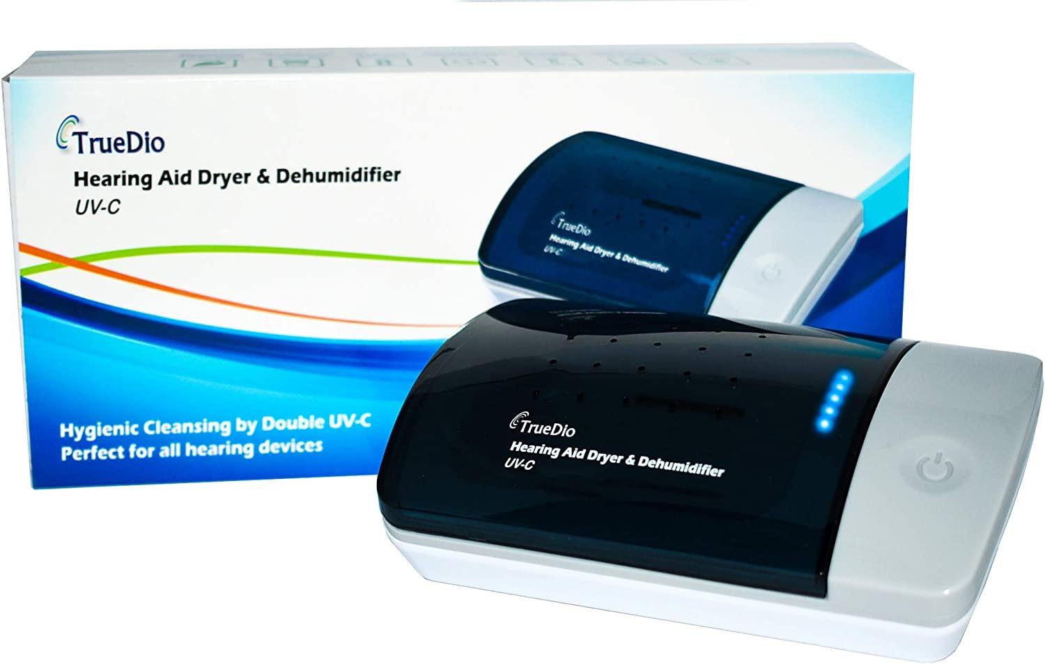 Truedio Automatic Hearing Aid Dryer Dehumidifier with Double UVC Light