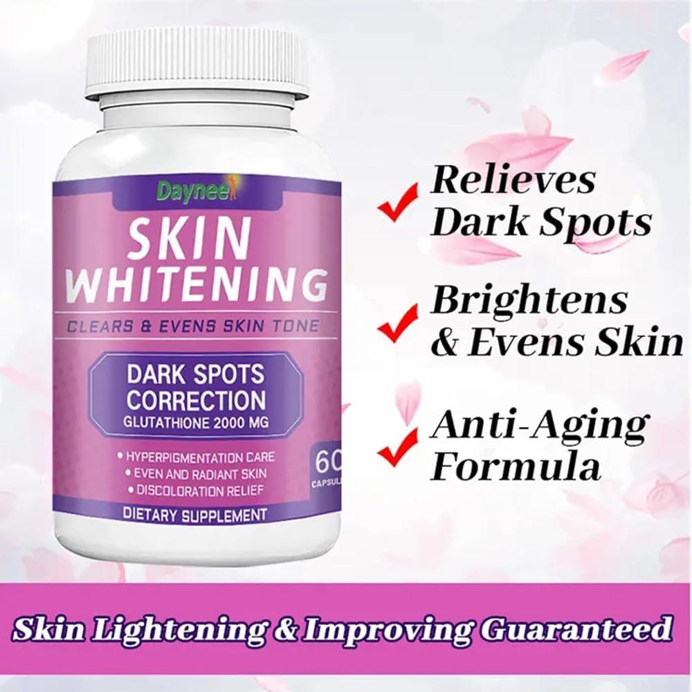 AIHIYO Skin Whitening Capsules - Glutathione 2000mg for Dark Spot Correction Even Skin Tone & Anti-Aging 60 Count | Buy Now with Express International Delivery | GoSupps.com AIHIYO Skin Whitening Capsules - Glutathione 2000mg for Dark Spot Correction Even Skin Tone & Anti-Aging 60 Count | Buy Now with Express International Delivery | GoSupps.com