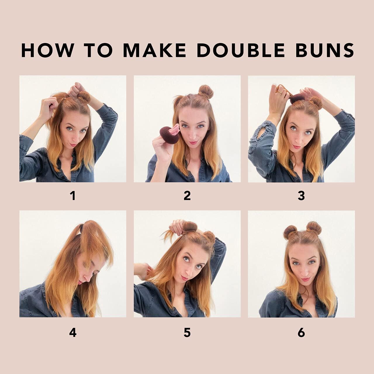 Kitsch Mini Bun Form, Hair Bun Maker, Hair Donut for the Perfect Bun ...