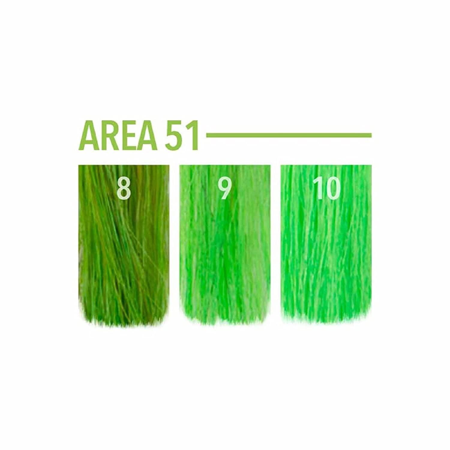 Pulp Riot Semi-Permanent Neon Hair Color 4oz - Area 51 | Vibrant Shade ...