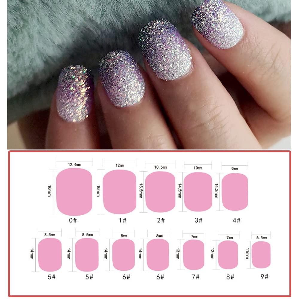 Amazon.com: 240 Pieces Children False Nails Kids Girls Press on Short Artificial  Fake Nails Cute Pre Glue Full Cover Acrylic Nail Tip Kit for Children  Little Girls Nail Decoration, 10 Boxes (Colorful