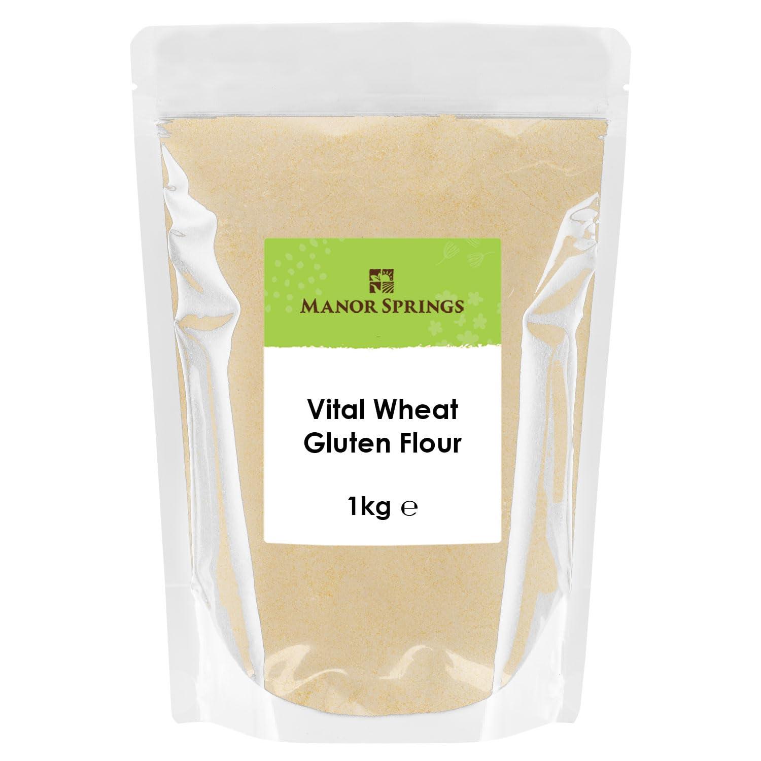 Manor Springs Vital Wheat Gluten Flour 1kg - High Quality Gluten for ...