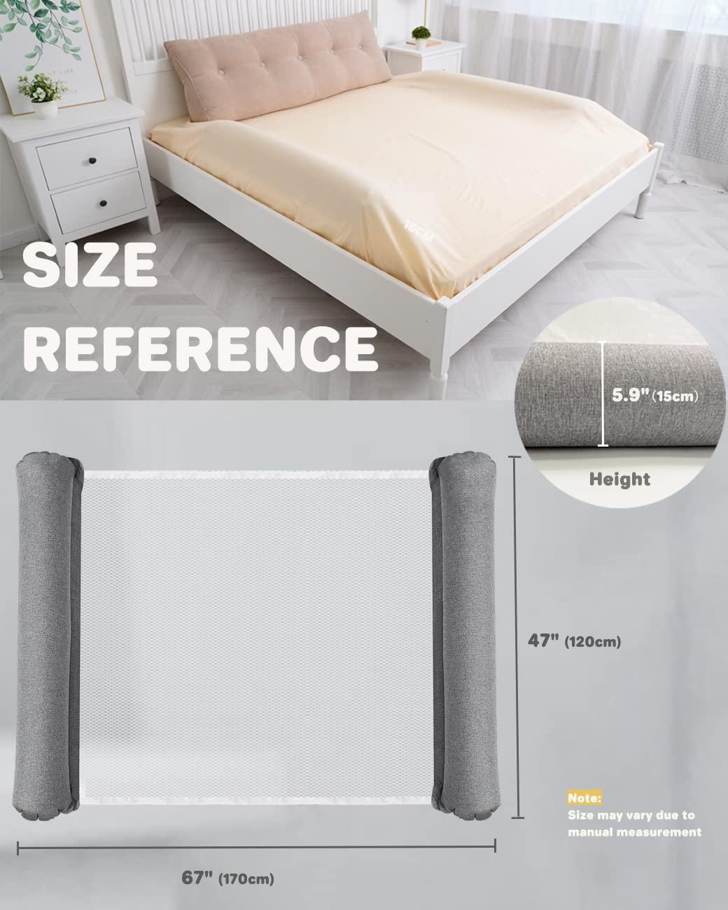 Inflatable Toddler Bed Rail for Travel 67" x 47" MBQMBSS Bed Rail