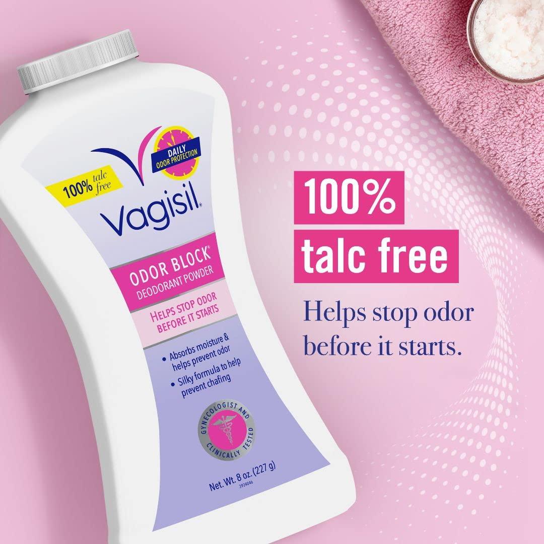Vagisil Deodorant Powder TalcFree 8 Ounce