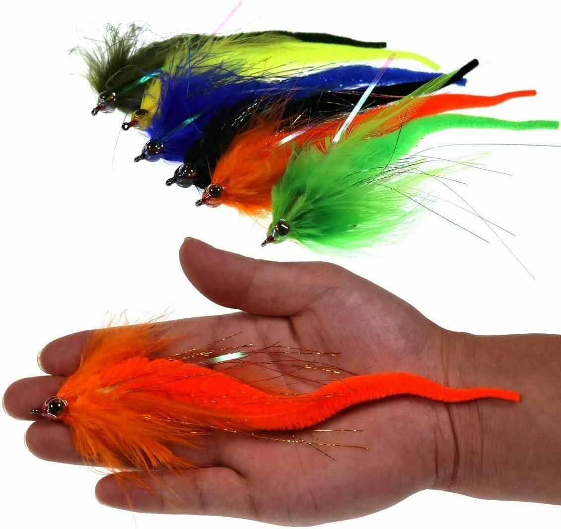 Aneew Dragontail Flies Woolly Bugger Fly Fishing Lures Assortment Kit