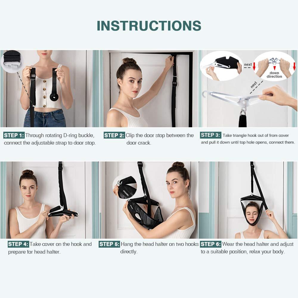 Cervical Neck Traction Device Portable Over Door Device for Neck Pain