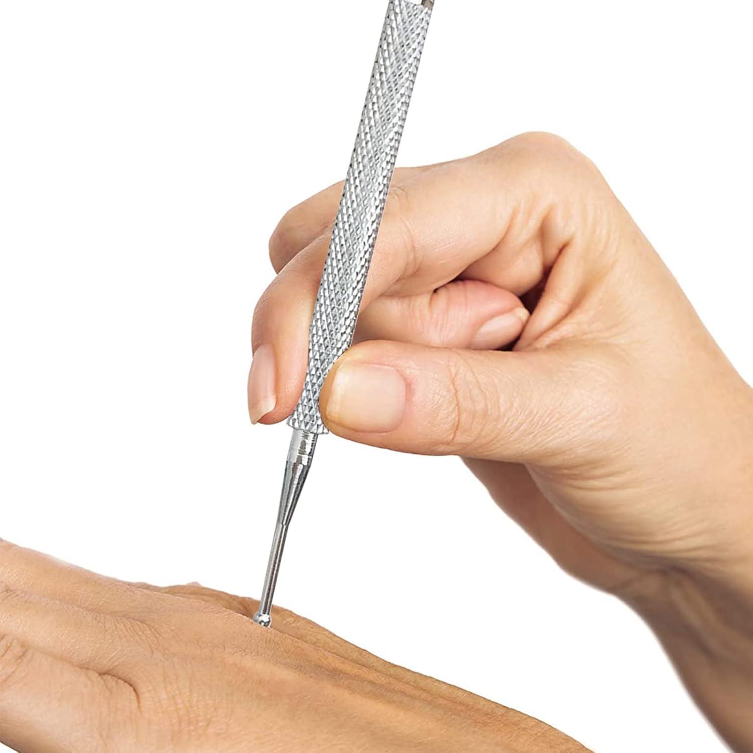 JBMBHC Acupuncture Pen Stainless Steel Massage Stick Body Massager