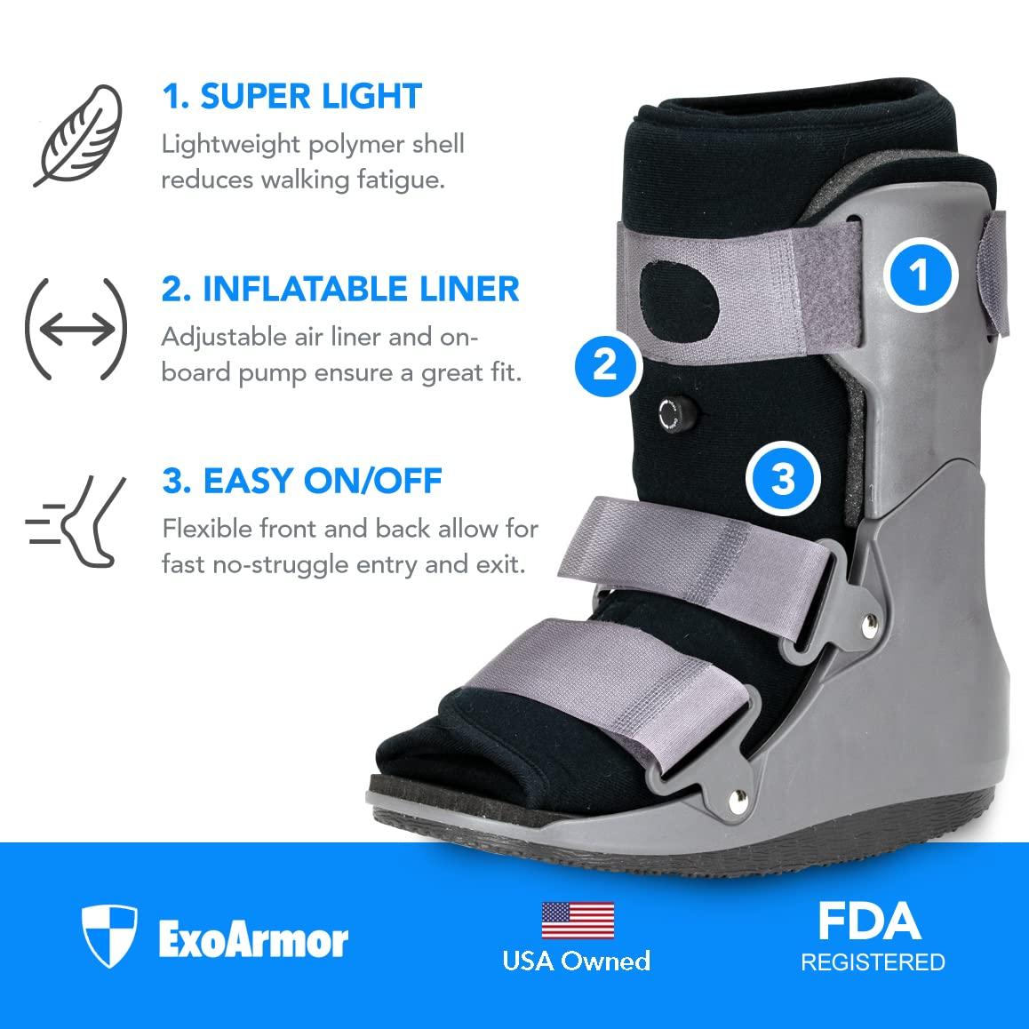 ExoArmor Superlight Walking Boot for Sprained Ankle & Foot Injuries