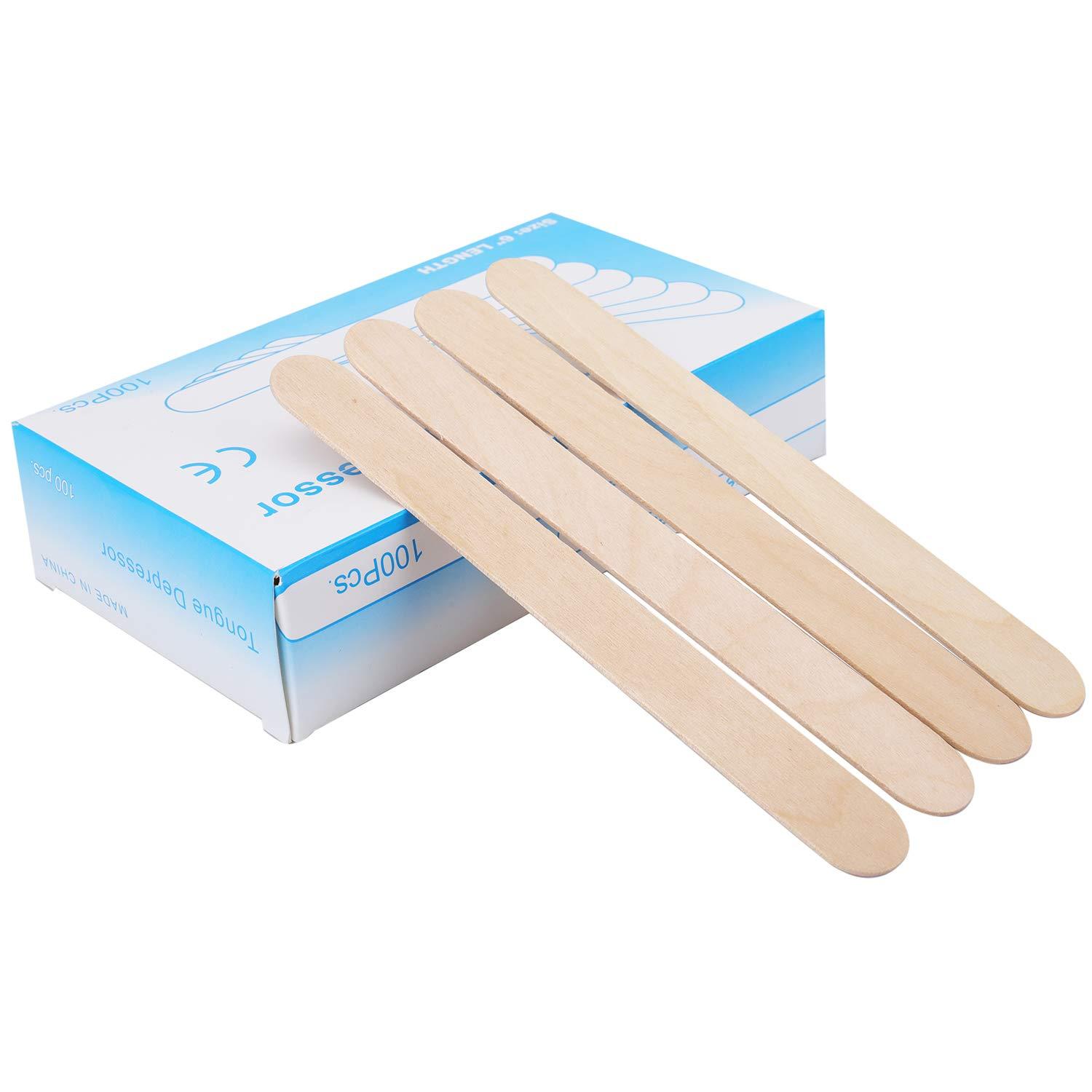 Large Waxing Sticks, Wax Sticks Spatula Disposable Wooden Sticks