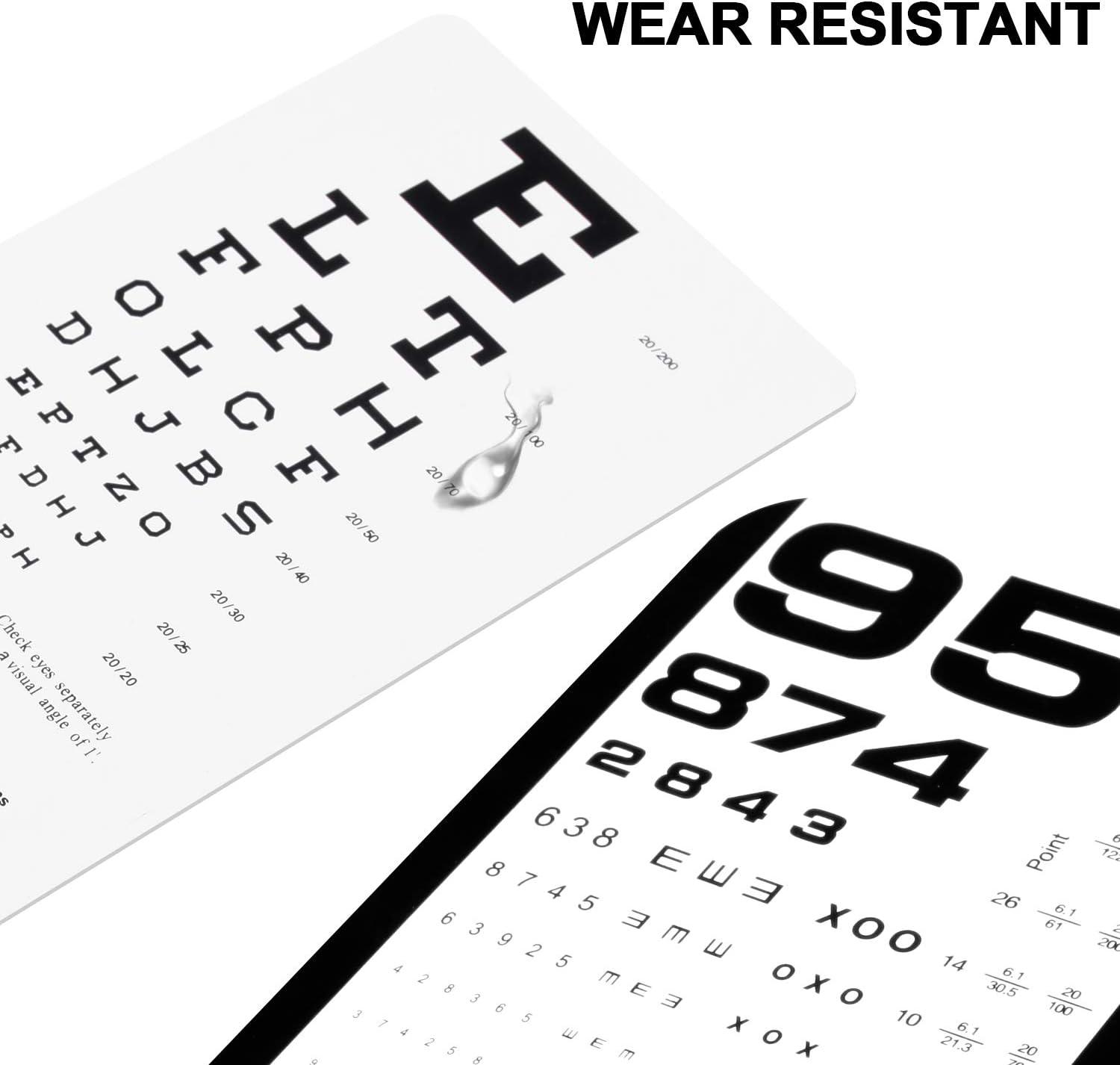 Eye Chart Pocket Eye Chart Snellen Pocket Eye Chart Rosenbaum Pocket