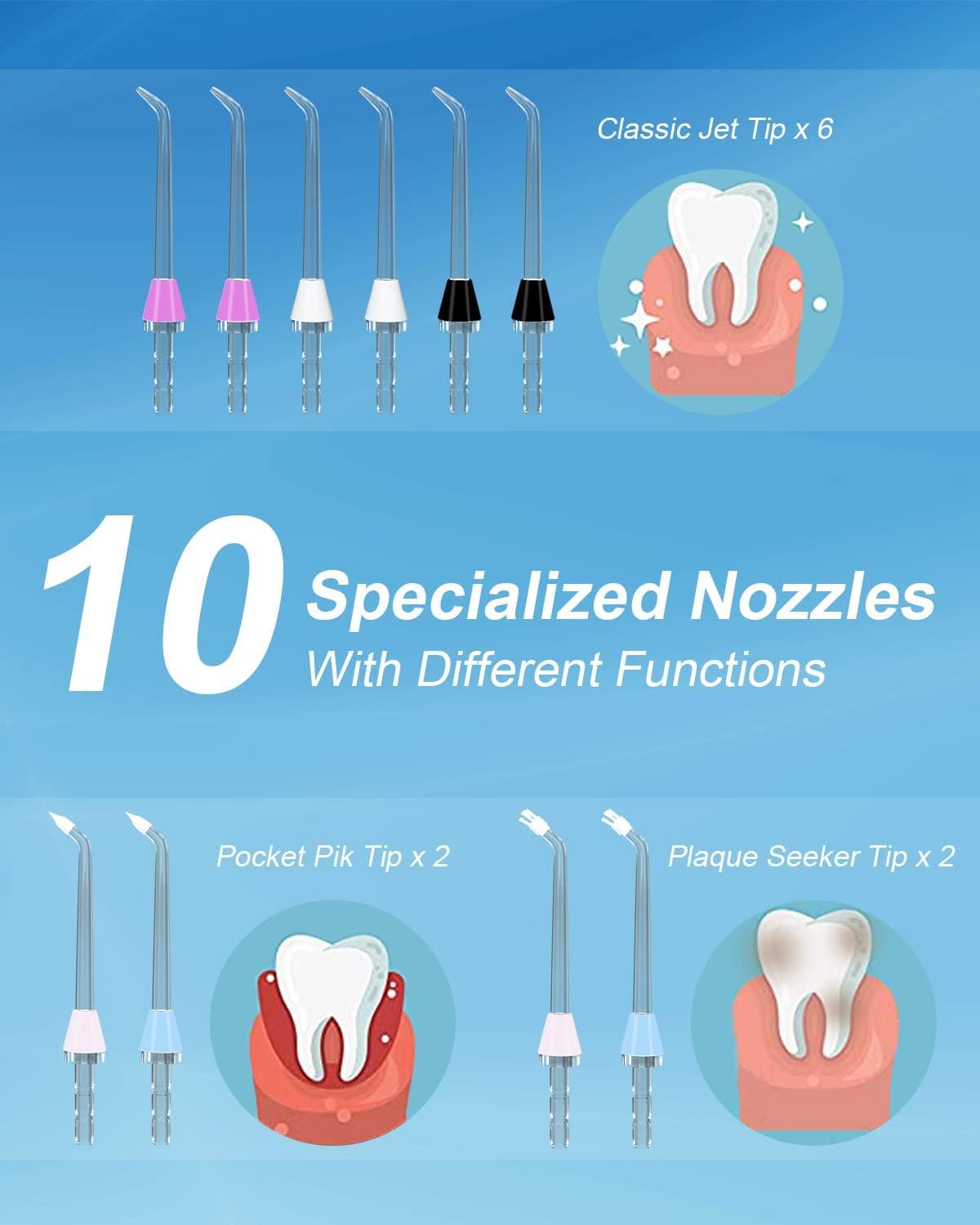 Oral Irrigator Nozzle For Waterpik, 7Pcs Water Flosser Replaceent - View #11
