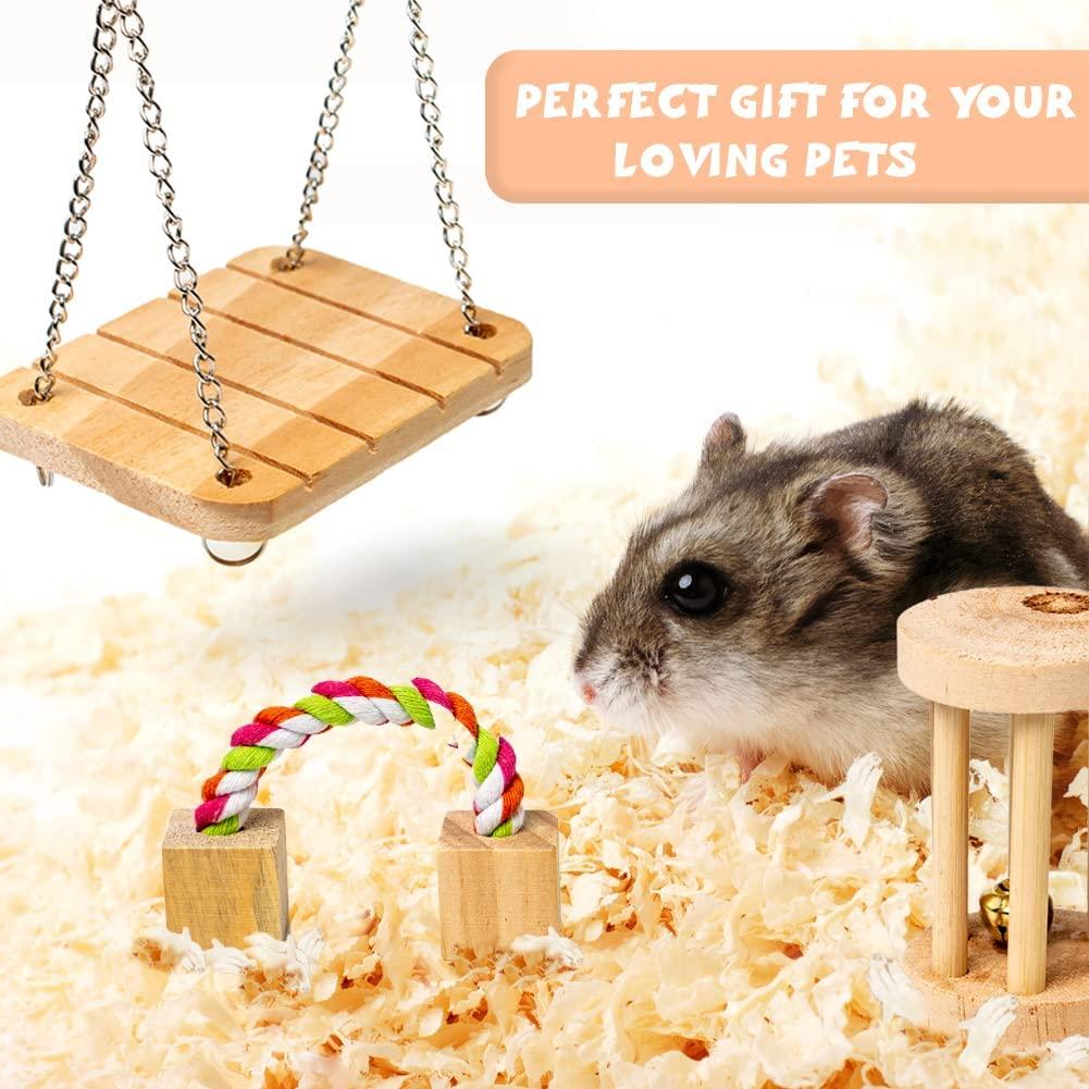 Sofier Hamster Chew Toys Set Natural