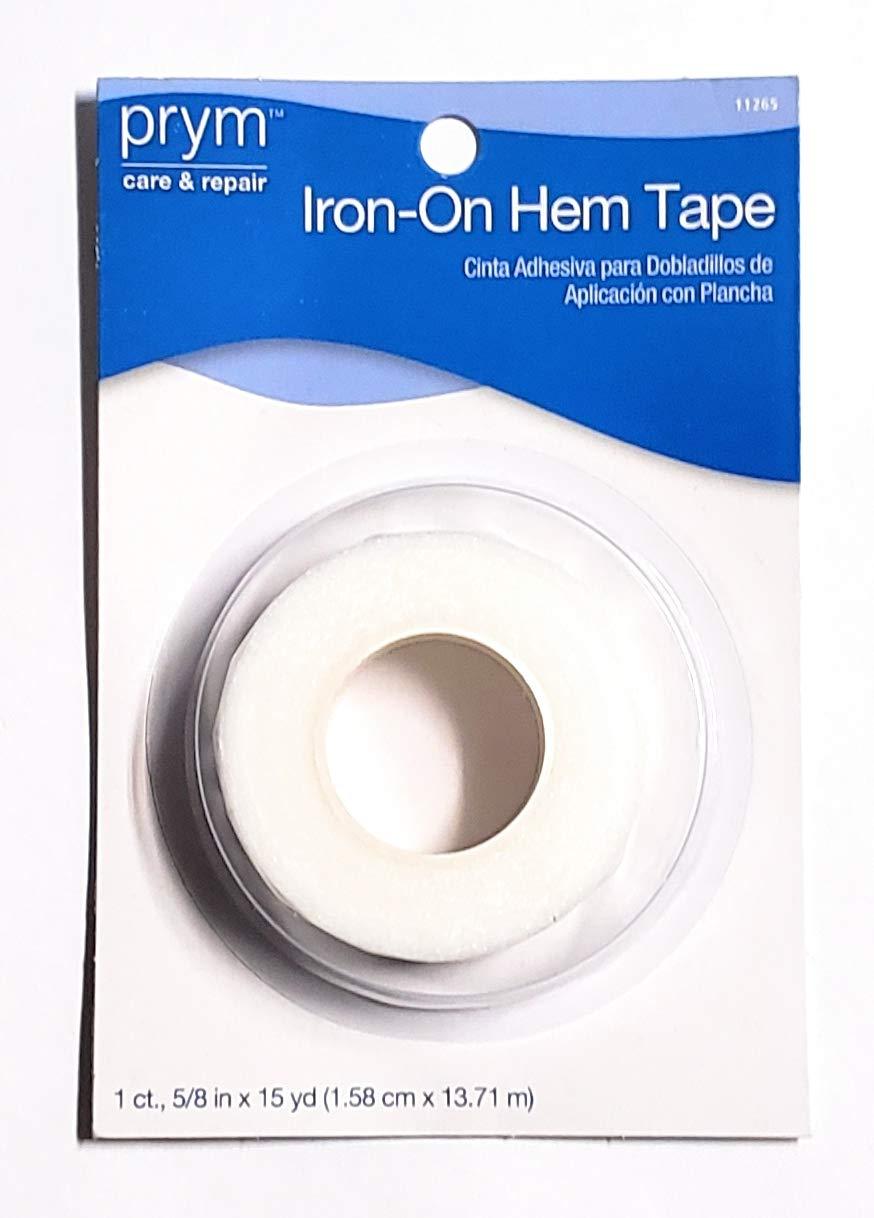 Prym Consumer USA Iron 15 YD Hem Tape White Iron On 5/8'' NO Sew Repair Set  Of 2