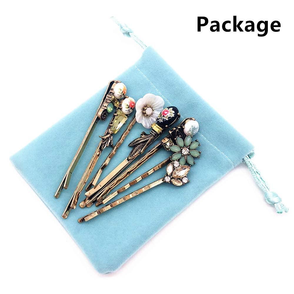 7PCS Vintage Hair Clips Elegant Retro Hair Pins Women Hairpins for