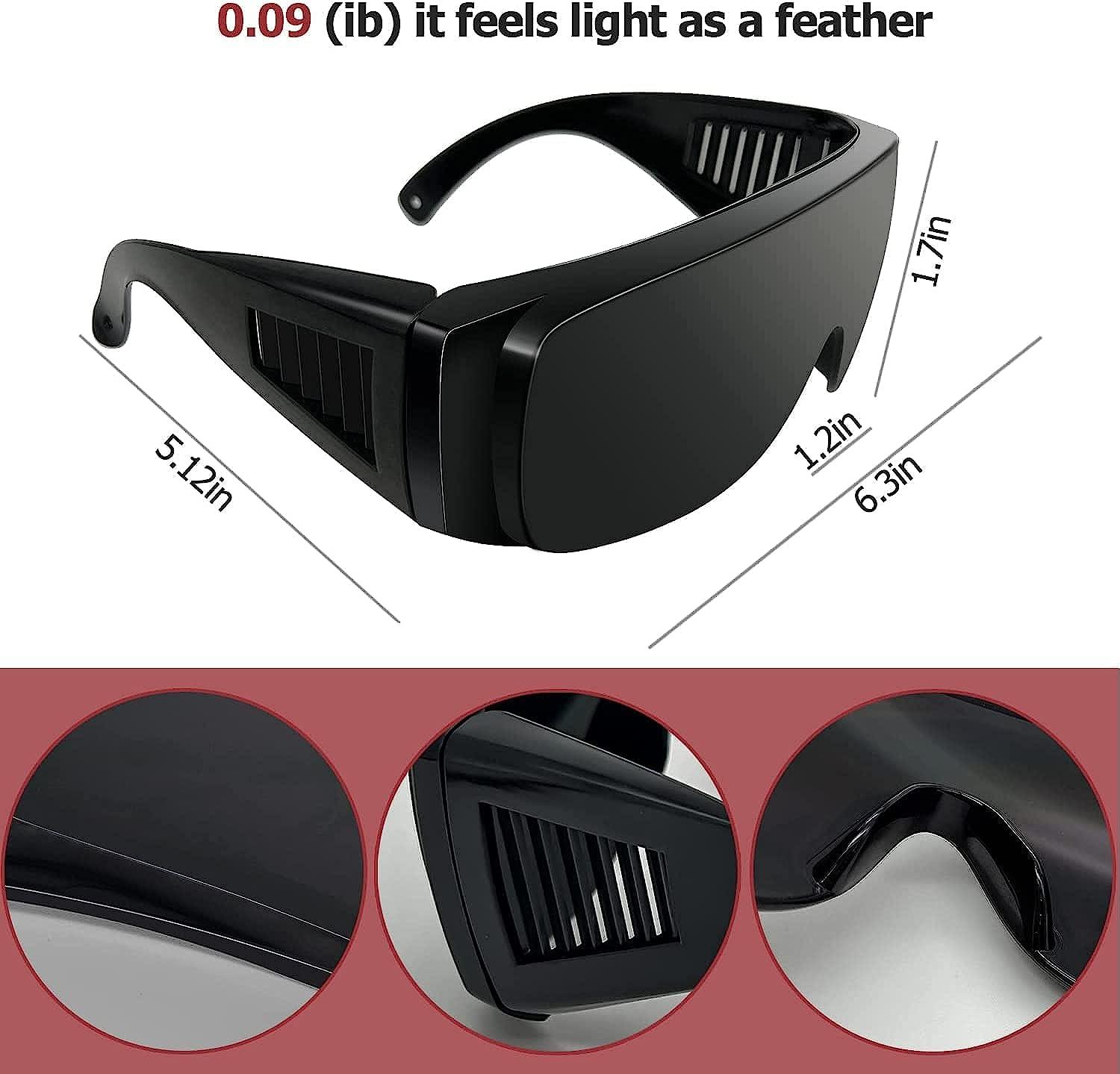 Floxgino Red Light Therapy Glasses for Eye Protection Tanning Goggles