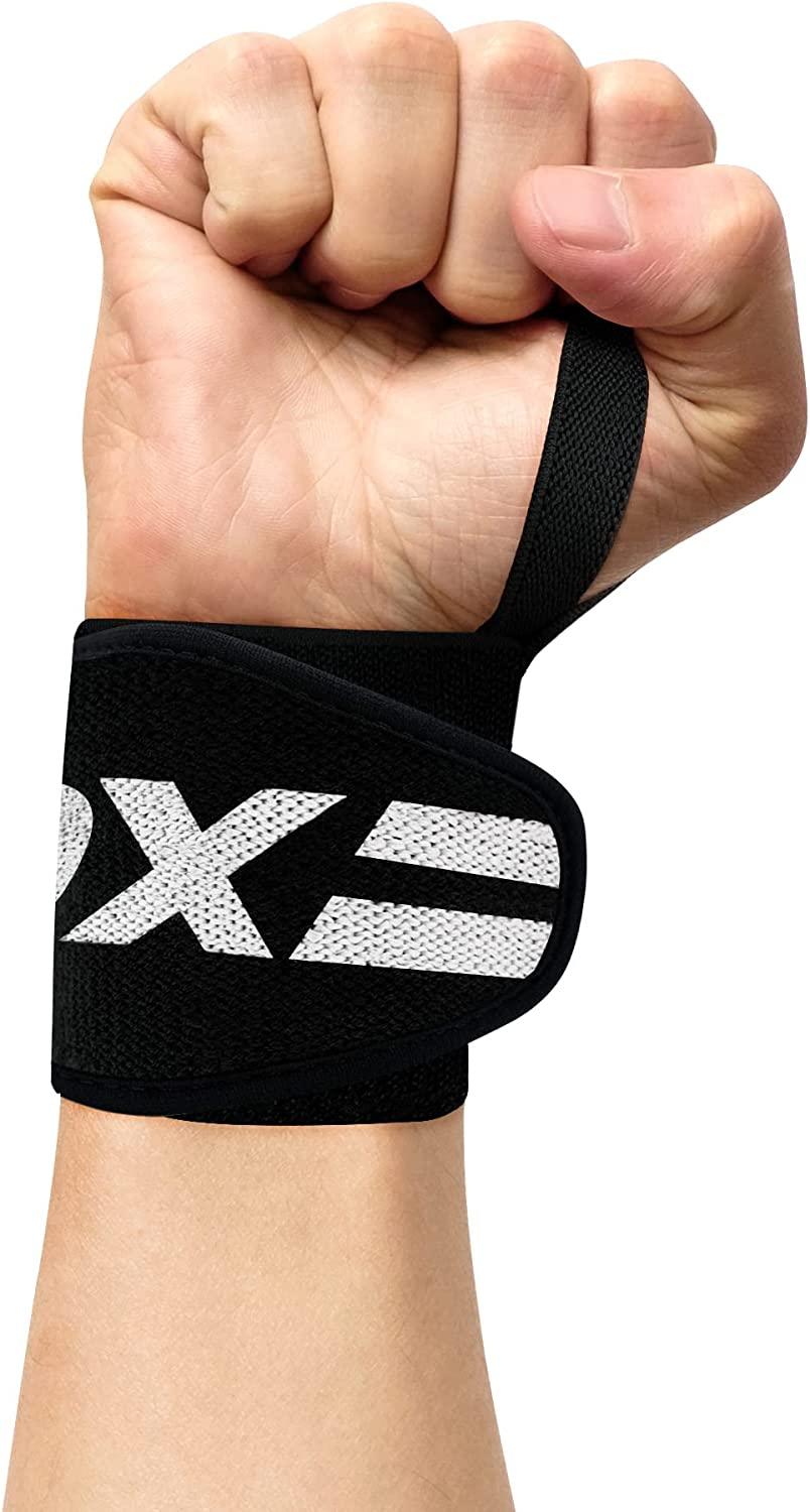 RDX Weight Lifting Wrist Wraps Support, IPL USPA Approved, Elasticated Pro 18 Cotton Straps