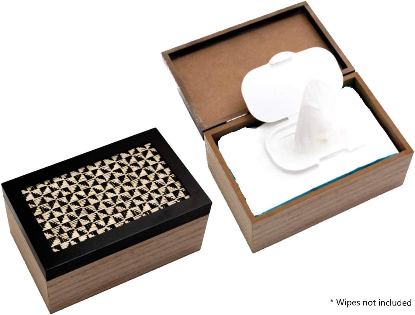 Bathroom Flushable Wipes Dispenser Decorative Wooden (MDF) Box