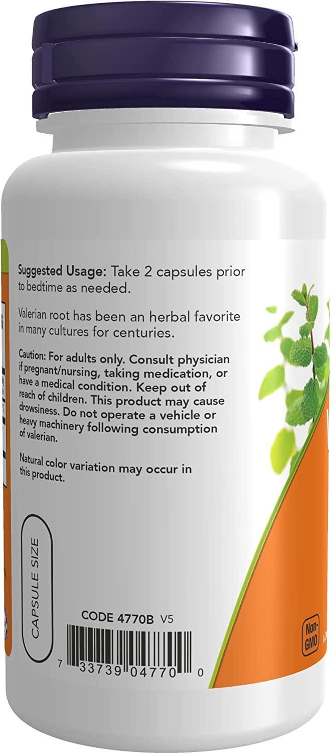 NOW Supplements, Valerian Root (Valeriana officinalis) 500 mg, Herbal