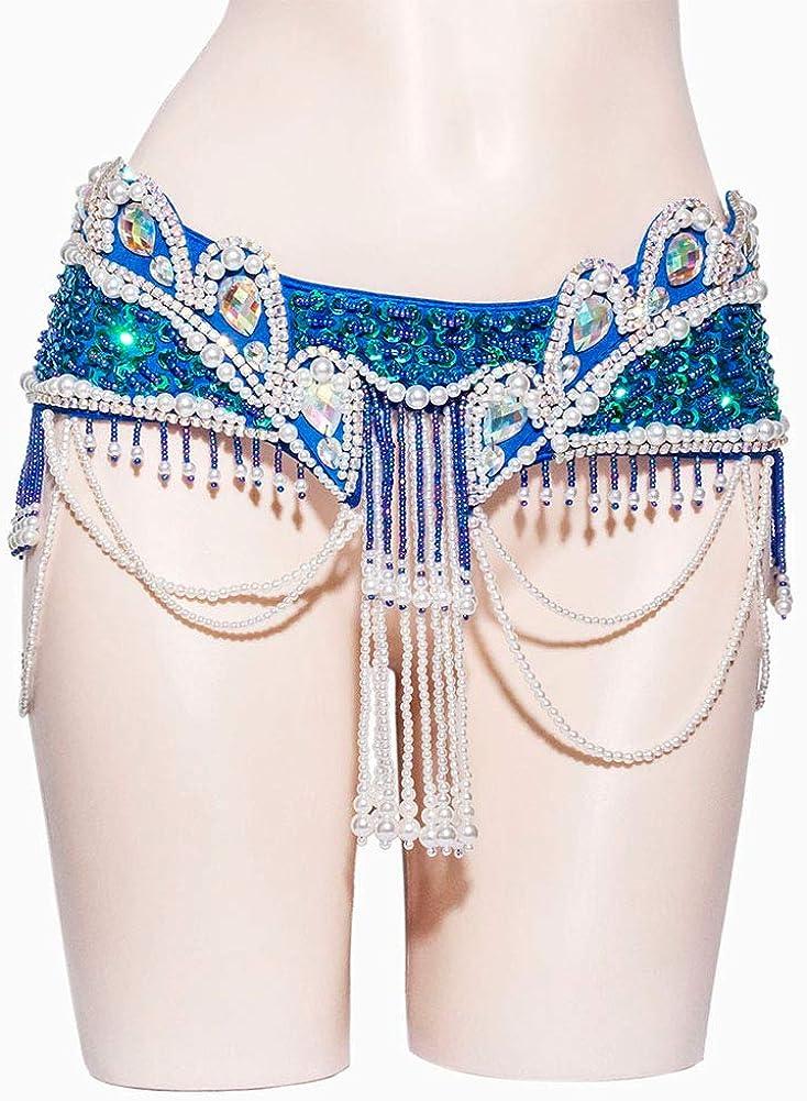 KLHHG Bra Top Waist Chain Belt Belly Dance Costume Women Oriental Belly  Dance Bra Belt Set Belly Dancer Outfit (Color : Blue, Size : M code) price  in UAE,  UAE
