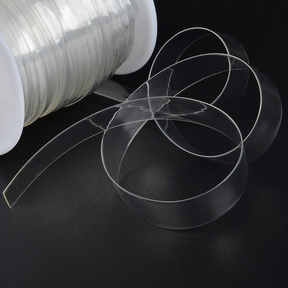 TIMESETL Clear Elastic Strap 3/8(11yards) Clear Elastic for Sewing  Lightweight Invisible Stretchy Transparent Elastic for DIY Bra Lingerie  Swimwear