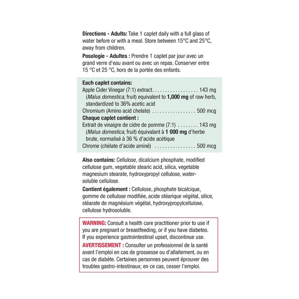 Jamieson Apple Cider Vinegar & Chromium 120 caplets