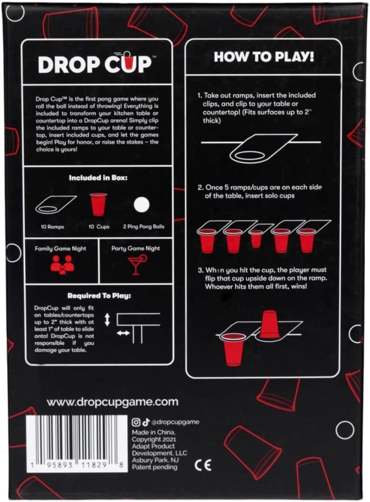 Drop Cup Pong That's On A Roll Family Friendly Party Game Adult