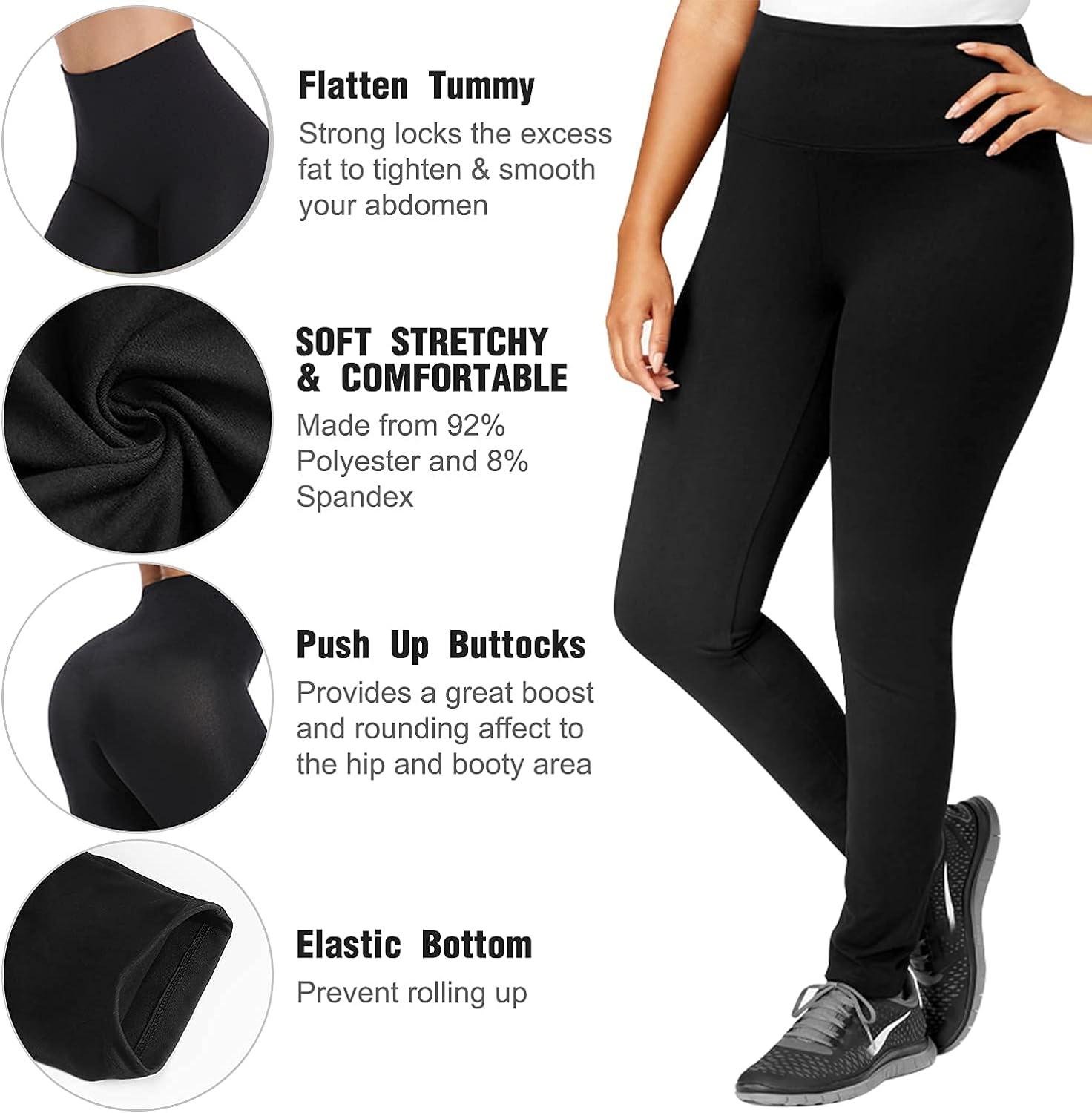 Buy Leggings for Women Plus Size High Waisted Thick XL 2XL 3XL 4XL,  New-black, 20 Plus at Amazon.in