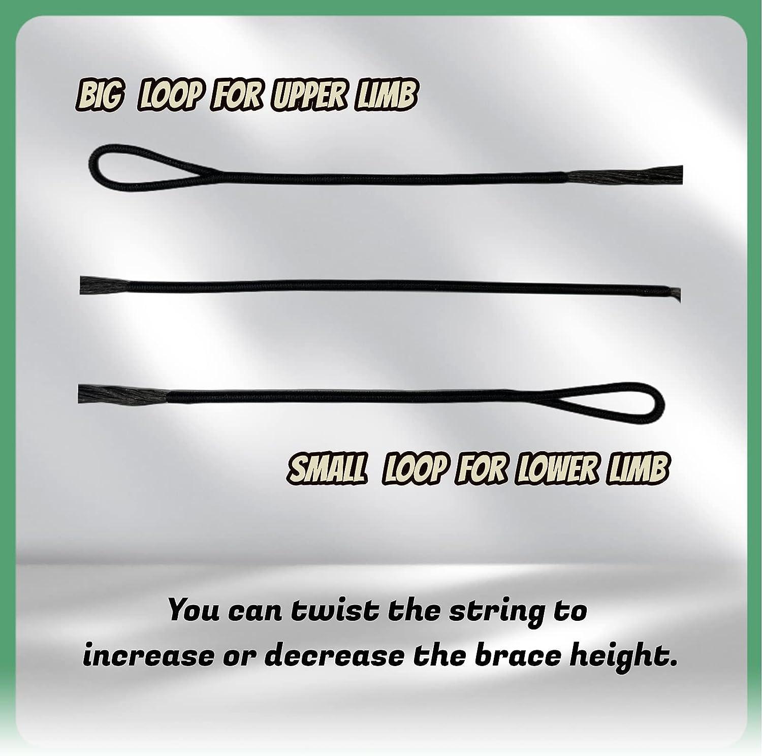 DEERACE Traditional Recurve Bow String AMO 4870, 121416 Strands, Dacron Replacement for